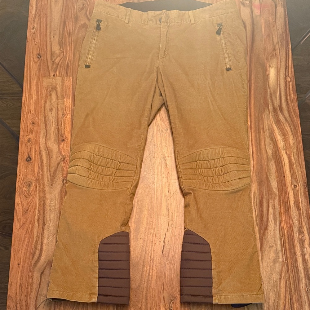 RARE! Moncler Men's Light Brown/Tan Corduroy Ski Pants XXL